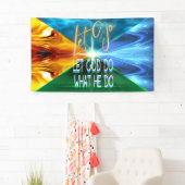 Laat God gaan doen wat hij doet Spandoek (Insitu)