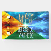 Laat God gaan doen wat hij doet Spandoek (Horizontaal)