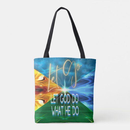 Laat God gaan doen wat hij doet Tote Bag (Achterkant)