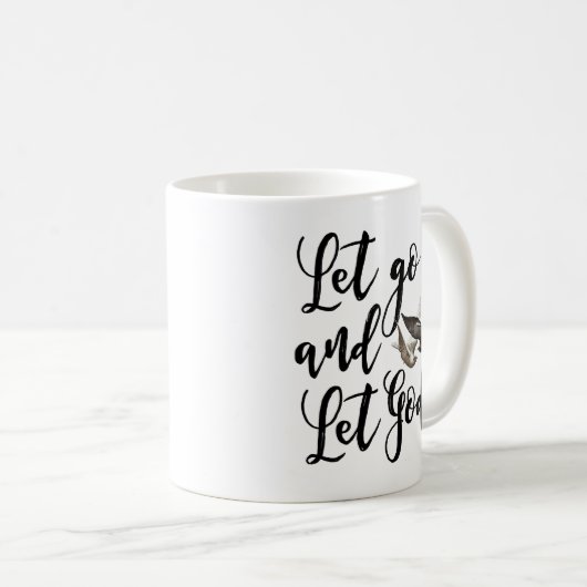 Laat God gaan en laat God mok scriptcitaat (Voorkant rechts)