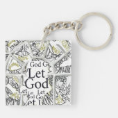 LAAT GOD - GEBROKEN SLEUTELHANGER NIET GEKORTEERD (Achterkant)