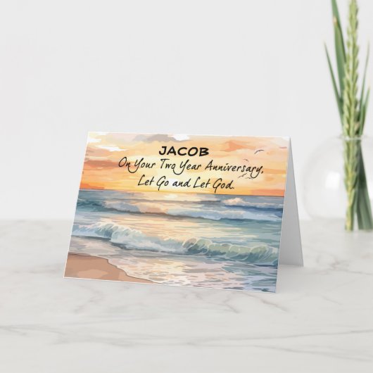 Laat God herstel twee jaar Jubileum Ocean los Kaart (Voorkant)