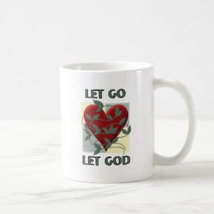 Laat God herstellen Slogan Quote Red Heart Koffiemok