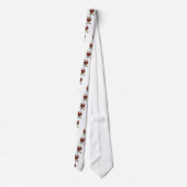Laat God herstellen Slogan Quote Red Heart Stropdas (Achterkant)