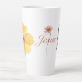 Laat God het Christendom Geloof Bijbel Jezus Latte Mok (Voorkant)