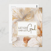 Laat God het Inspirerend citaat Christelijk Briefkaart (Voorkant / Achterkant)