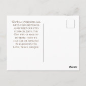 Laat God het Inspirerend citaat Christelijk Briefkaart (Achterkant)