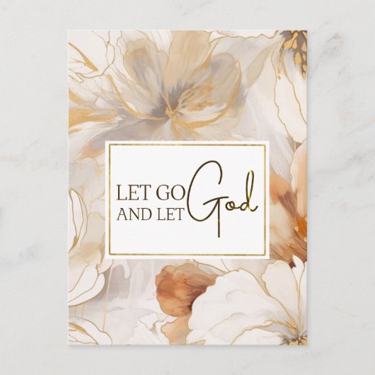 Laat God het Inspirerend citaat Christelijk Briefkaart (Voorkant)