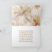 Laat God het Inspirerend citaat Christelijk Kaart (Binnen)