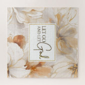 Laat God het Inspirerend citaat Christelijk Legpuzzel (Horizontaal)