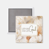 Laat God het Inspirerend citaat Christelijk Magneet (Voorkant / Achterkant)