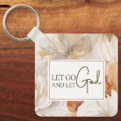 Laat God het Inspirerend citaat Christelijk Sleutelhanger (Voorkant)