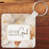 Laat God het Inspirerend citaat Christelijk Sleutelhanger (Achterkant)