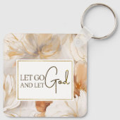 Laat God het Inspirerend citaat Christelijk Sleutelhanger (Achterkant)