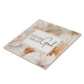 Laat God het Inspirerend citaat Christelijk Tegeltje (Zijkant)