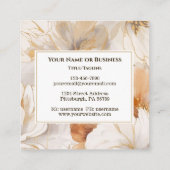 Laat God het Inspirerend citaat Christelijk Vierkante Visitekaartje (Achterkant)