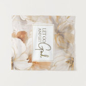 Laat God het Inspirerend citaat Christelijk Wandkleed (Voorkant (horizontaal))