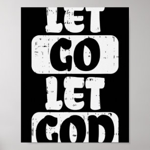 Laat God Jezus Faith Religieuze Christi citeren Poster