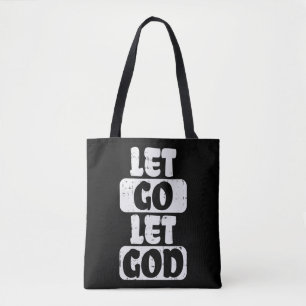 Laat God Jezus Faith Religieuze Christi citeren Tote Bag