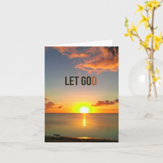 Laat God Kaart gaan. (Gele Bloem)