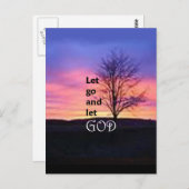 Laat God los. Briefkaart (Voorkant / Achterkant)