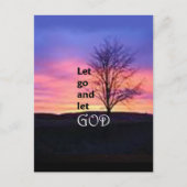 Laat God los. Briefkaart (Voorkant)