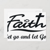 Laat God los. Briefkaart (Voorkant / Achterkant)