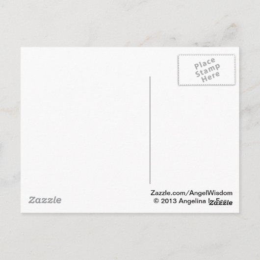 Laat God los. Briefkaart (Achterkant)