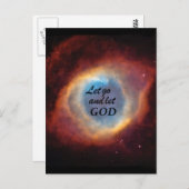 "Laat God los" Briefkaart (Voorkant / Achterkant)
