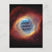 "Laat God los" Briefkaart (Voorkant)
