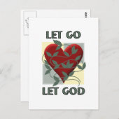 Laat God los. Briefkaart (Voorkant / Achterkant)