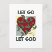 Laat God los. Briefkaart (Voorkant)