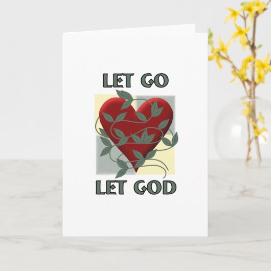 Laat God los. Kaart (Gele Bloem)