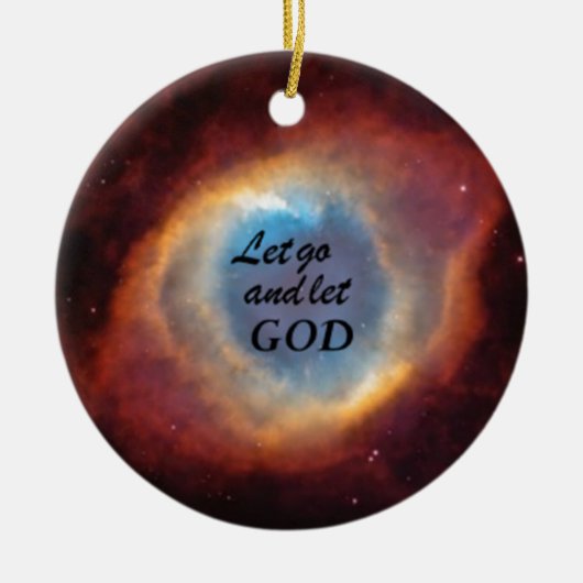 "Laat God los" Keramisch Ornament (Voorkant)