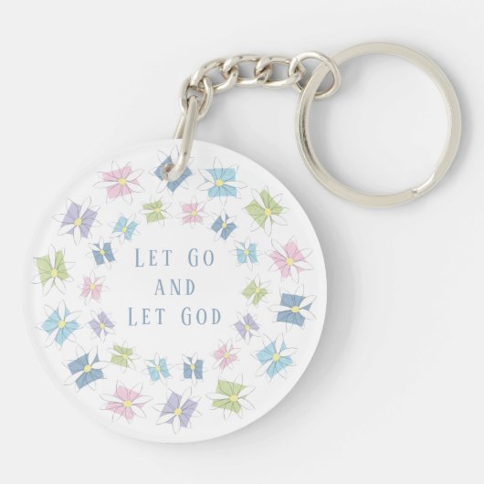 Laat God los. Sleutelhanger (Achterkant)