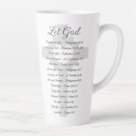 Laat God schriftuurlijke inspiratie Latte Mok
