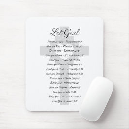 Laat God schriftuurlijke inspiratie Muismat