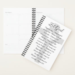 Laat God schriftuurlijke inspiratie Planner