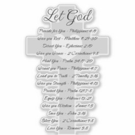 Laat God schriftuurlijke inspiratie Sticker