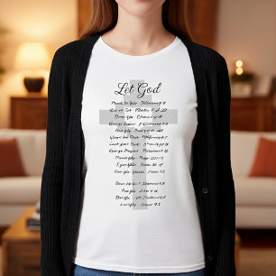 Laat God schriftuurlijke inspiratie T-shirt