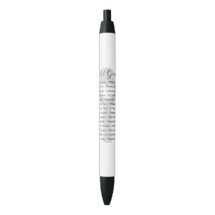 Laat God schriftuurlijke inspiratie Zwarte Inkt Pen