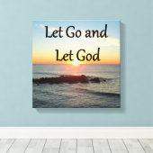 LAAT GOD SUNRISE FOTO GAAN. CANVAS AFDRUK (Insitu (Houten vloer))