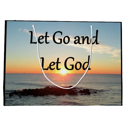 LAAT GOD SUNRISE FOTO GAAN. LARGE CADEAUTASJE (Achterkant)