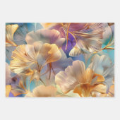 Laat goud roze blauw inpakpapier vel (Voorkant 3)