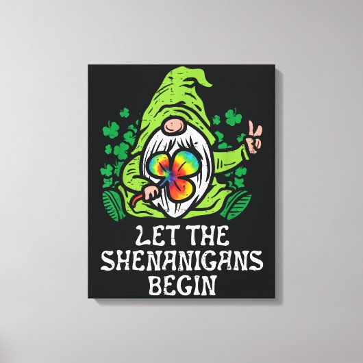 Laat grapjes beginnen canvas afdruk (Voorkant)