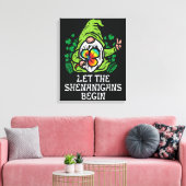 Laat grapjes beginnen canvas afdruk (Insitu (Woonkamer))