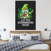 Laat grapjes beginnen canvas afdruk (Insitu (Slaapkamer))