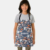 Laat grijs Sinaasappel minimaal patroon Schort (Insitu)