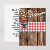 Laat Grill en Chill Verloving Dank u Kaarten (Voorkant / Achterkant)