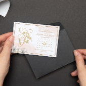 Laat groen 50e Jubileum de datum opslaan Aankondigingskaart